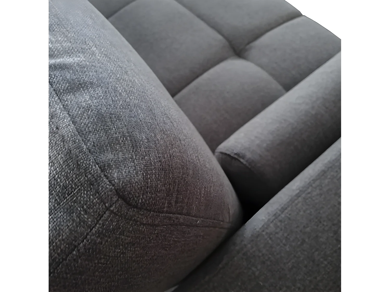 Canapé d'angle convertible gauche ASGARD / GRIS