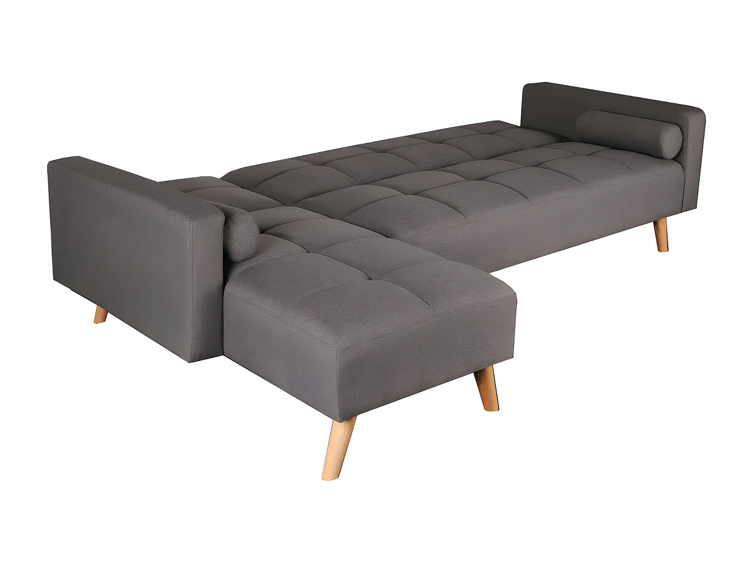 Canapé d'angle convertible gauche ASGARD / GRIS