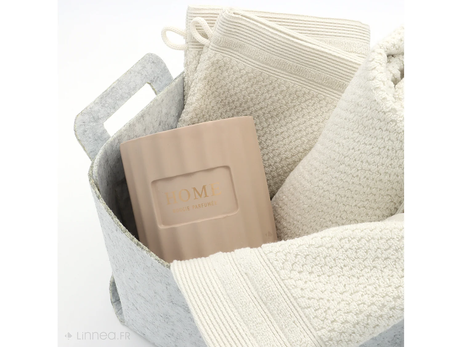 Box cadeaux 4 pièces spéciale bain beige