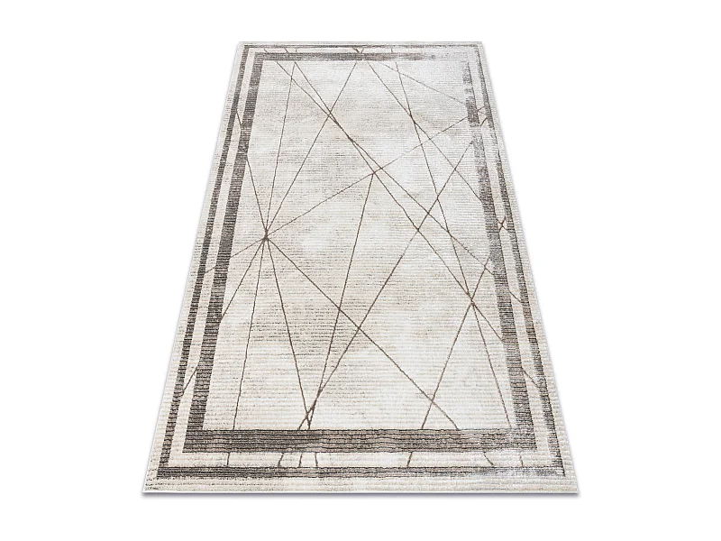 Dywan BLISS Z201AZ128 krem / beż - Ramka, geometryczny, nowoczesny, s 120x170 cm