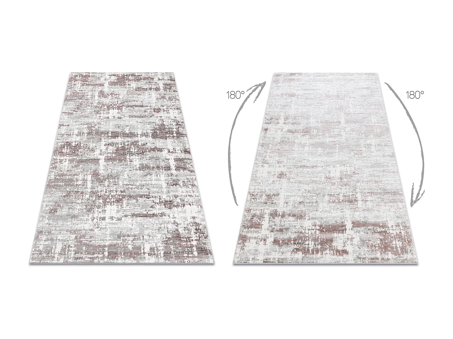 BLISS Z239AZ551 alfombra gris / rosado - Abstracción, moderna, estruc 120x170 cm