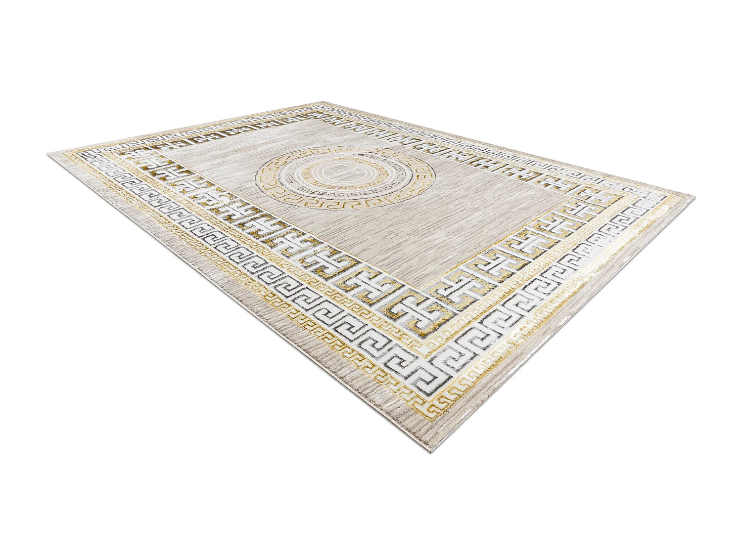 BLISS Z205AZ127 Teppich creme / gold – Rahmen, griechisch, modern, s 140x190 cm