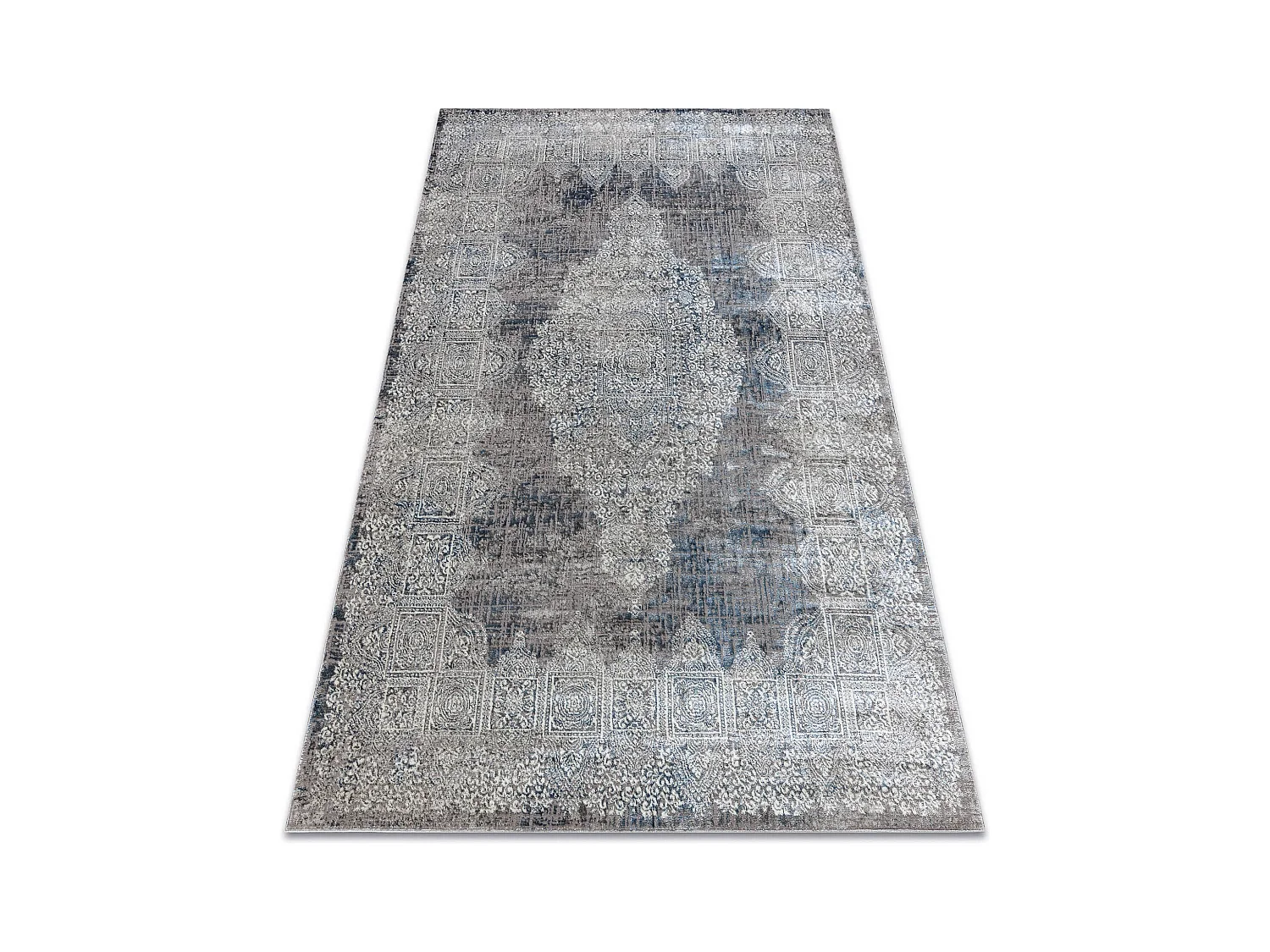 Tapis BLISS Z214AZ221 crème / bleu - Rosace, moderne, structurel 160x220 cm