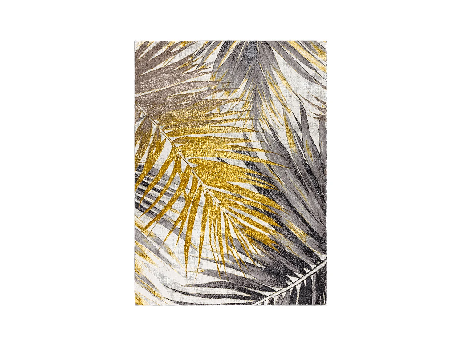 BLISS Z217AZ276 tapijt goud / grijs - Bladje Palm, modern, structureel 180x270 cm