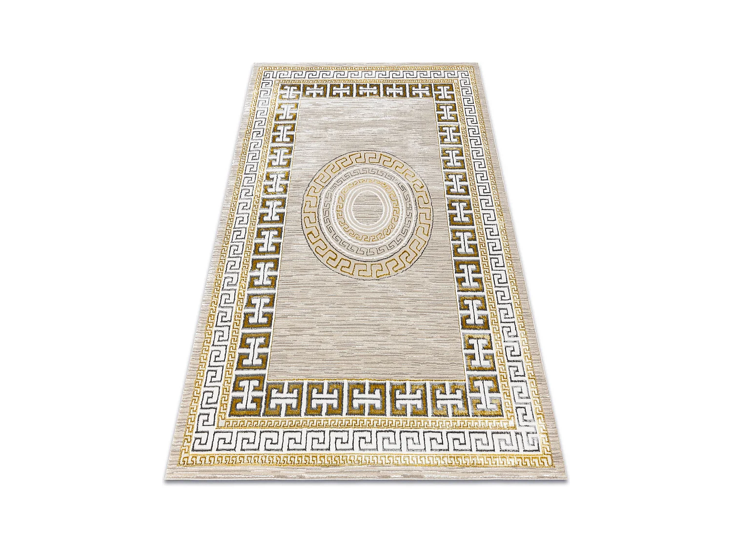 Tapis BLISS Z205AZ127 crème / or - Cadre, grec, moderne, structurel 160x220 cm