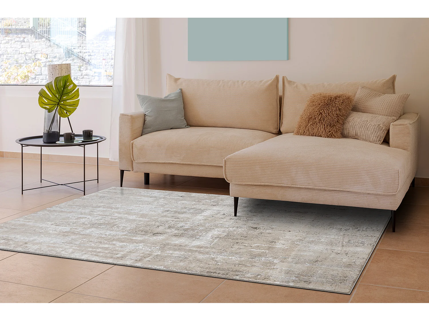 Tapis BLISS Z219AZ152 beige clair / crème - Abstraction, moderne, str 160x220 cm