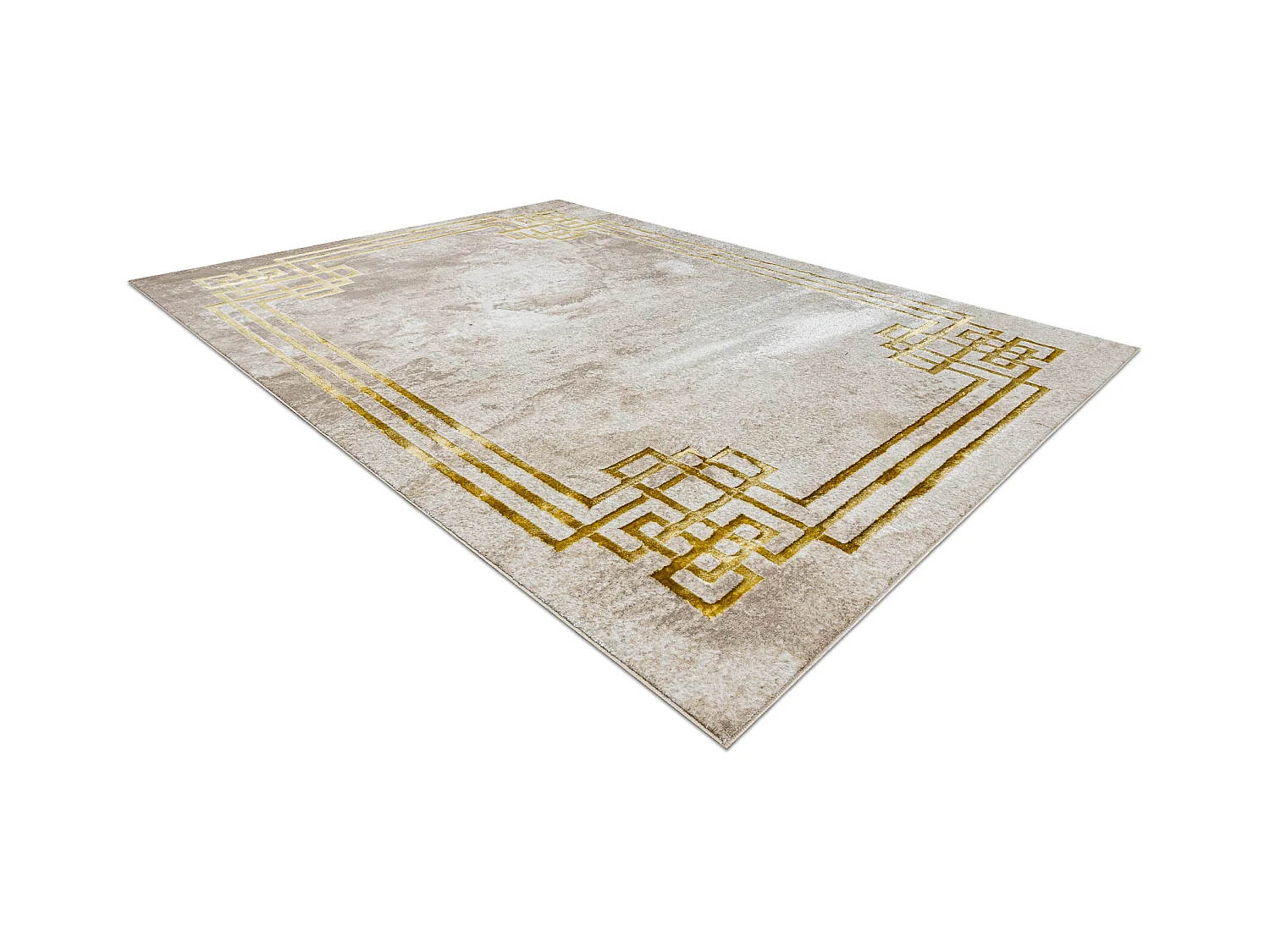 Tapis BLISS Z203AZ137 crème / or - Cadre, grec, moderne, structurel 180x270 cm