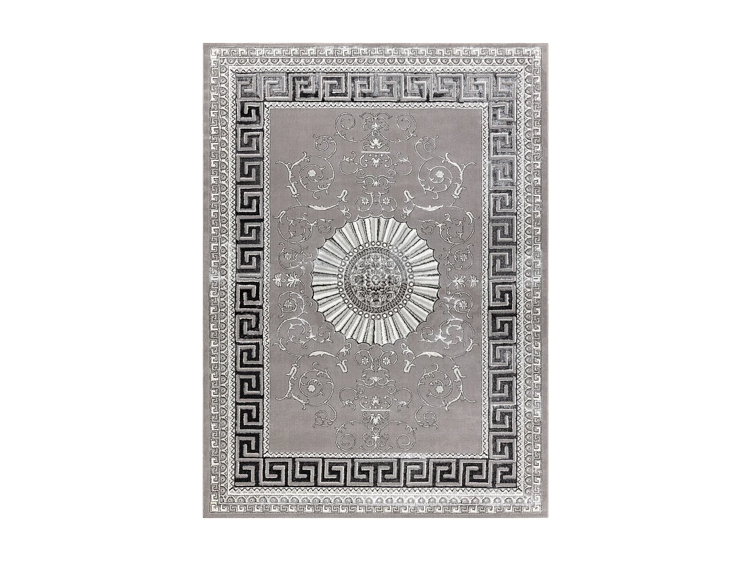 BLISS Z160AZ246 tapijt donker grijskleuring / grijskleuring - Kader, g 120x170 cm