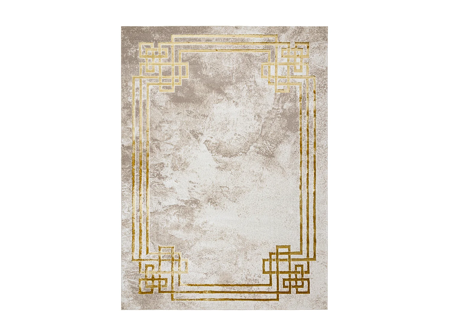 BLISS Z203AZ137 tapijt crème / goud - Kader, grieks, modern, structur 120x170 cm