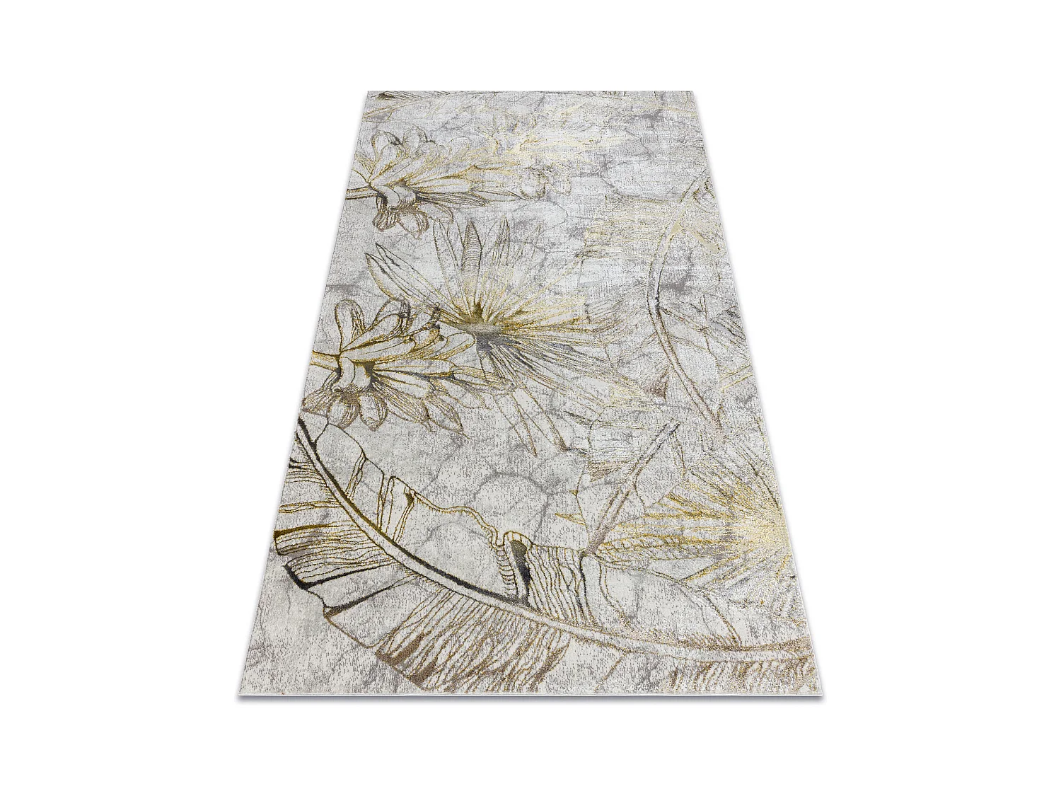 Tapis BLISS Z218AZ237 crème / doré - Fleurs, moderne, structurel 160x220 cm