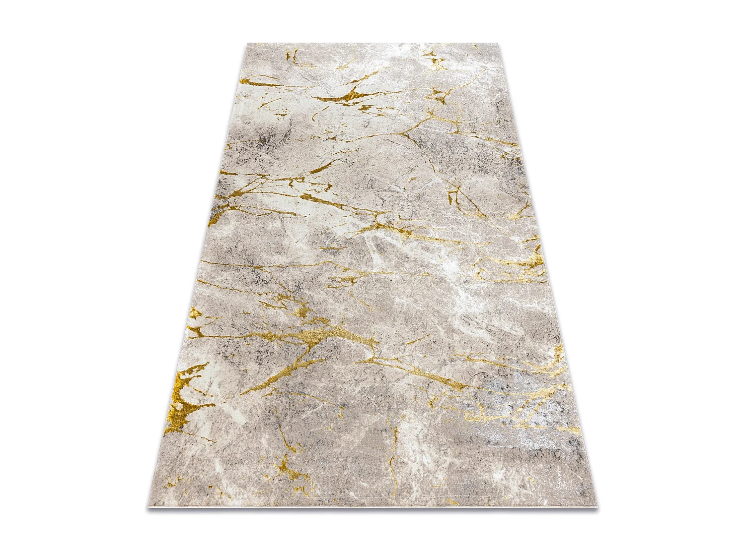 BLISS Z197AZ147 alfombra beige obscuro / dorado - Mármol, moderna, es 160x220 cm