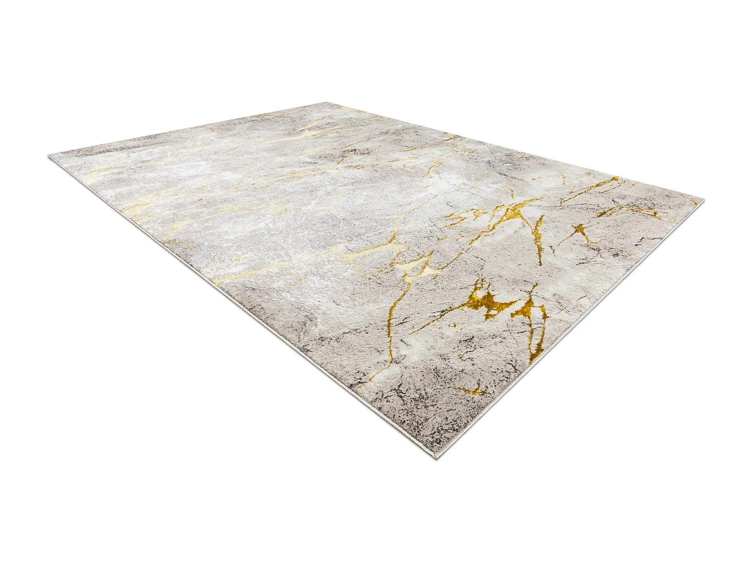 BLISS Z197AZ147 alfombra beige obscuro / dorado - Mármol, moderna, es 160x220 cm