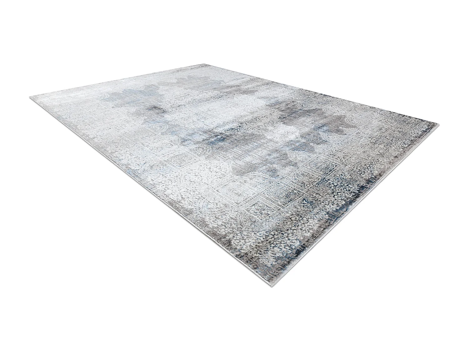 Dywan BLISS Z214AZ221 krem / niebieski - Rozeta, nowoczesny, struktura 140x190 cm