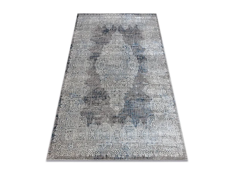 Tapis BLISS Z214AZ221 crème / bleu - Rosace, moderne, structurel 140x190 cm