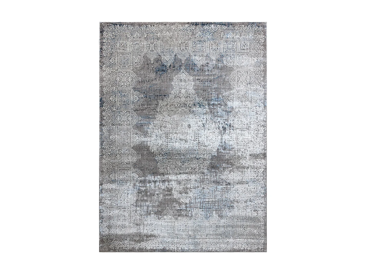 Dywan BLISS Z214AZ221 krem / niebieski - Rozeta, nowoczesny, struktura 120x170 cm