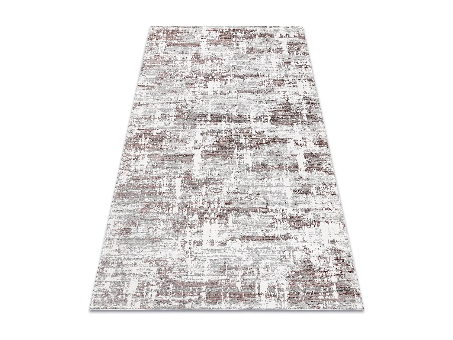 BLISS Z239AZ551 tapijt grijs / roze - Abstractie, modern, structureel 80x150 cm