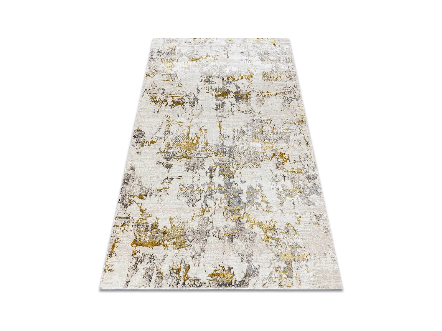 Tapis BLISS Z199AZ127 crème / doré - Abstraction, moderne, structure 80x150 cm