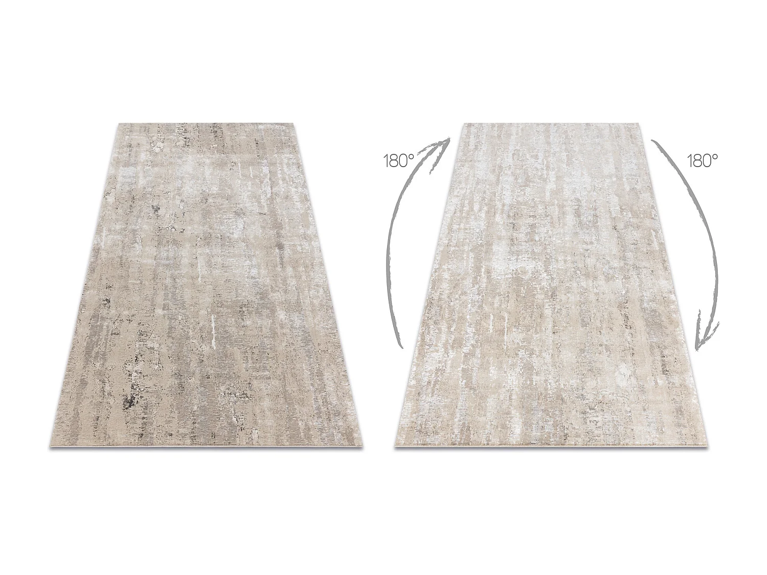 Tapis BLISS Z219AZ152 beige clair / crème - Abstraction, moderne, str 80x150 cm