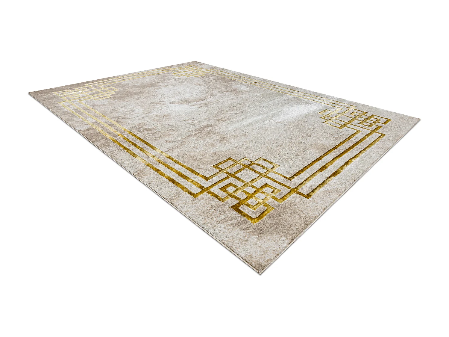 BLISS Z203AZ137 tappeto crema / oro - Cadre, greco, moderno, struttura 200x290 cm