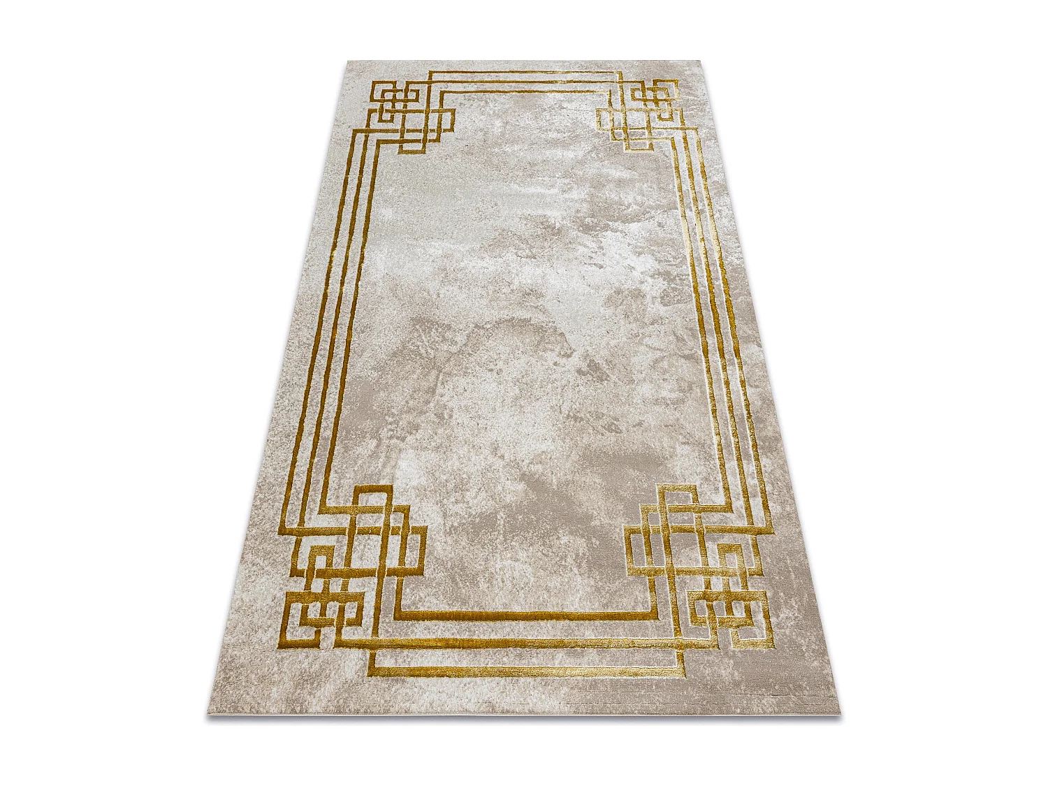 Tapis BLISS Z203AZ137 crème / or - Cadre, grec, moderne, structurel 160x220 cm