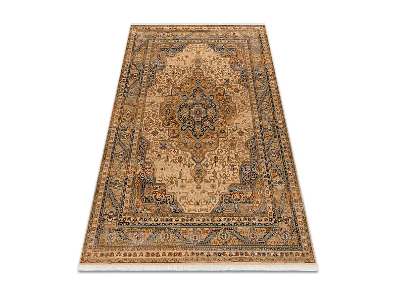Tapete KESHAN franjas, Ornamento, quadro oriental 8995/53565 bege / az 160x230 cm
