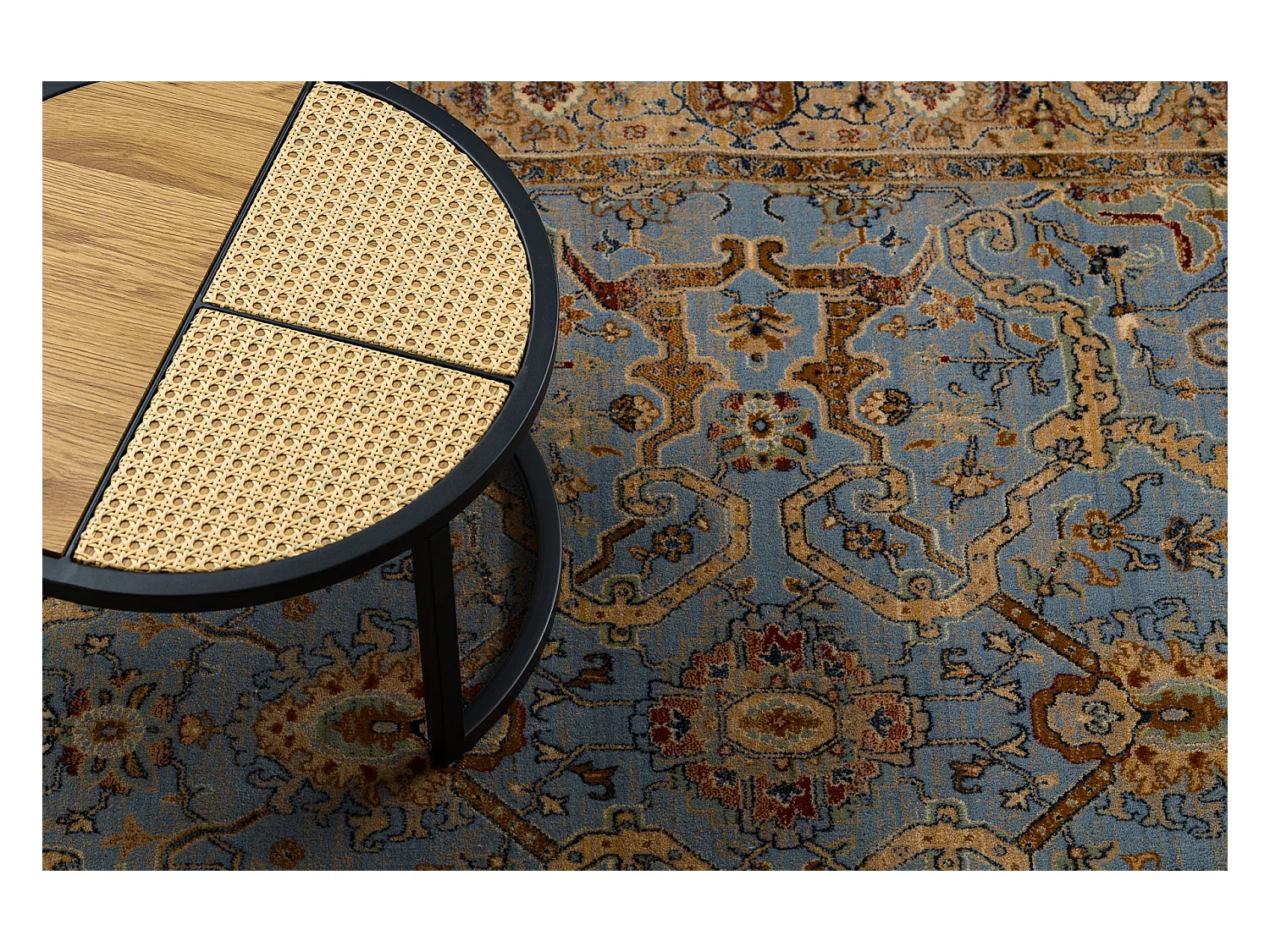 Tapijt KESHAN Frame oosters 7875/53544 beige / blauw 160x230 cm
