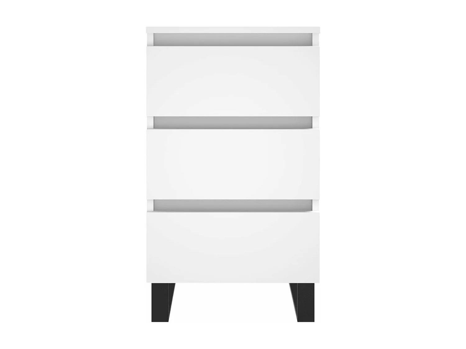 Tables de chevet 2 pcs blanc 40x35x69 cm bois d’ingénierie