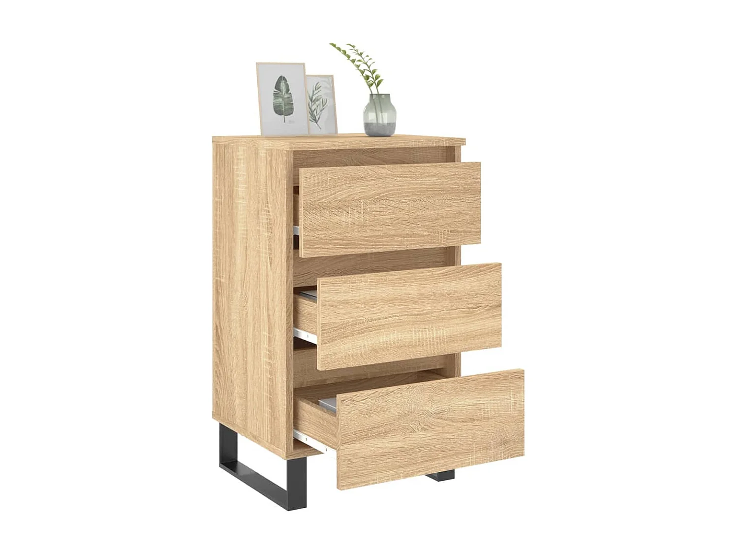 Tables de chevet 2 pcs chêne sonoma 40x35x69 cm bois ingénierie