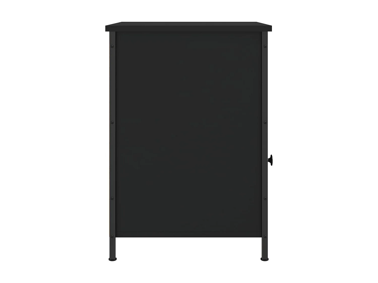 Table de chevet noir 40x42x60 cm bois d’ingénierie