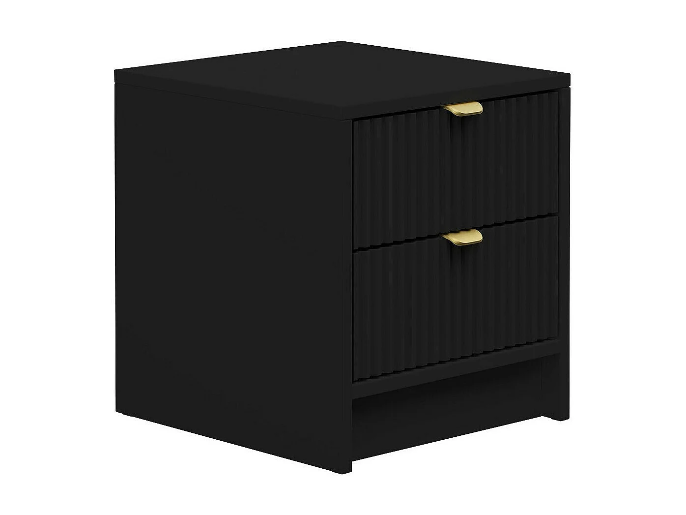 Comodino Comfivo J103, Nero, 40x35x40cm