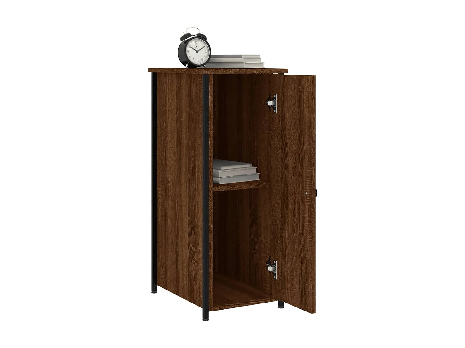 Nachttische 2 Stk. Braun Eichen-Optik 32x42x80 cm Holzwerkstoff