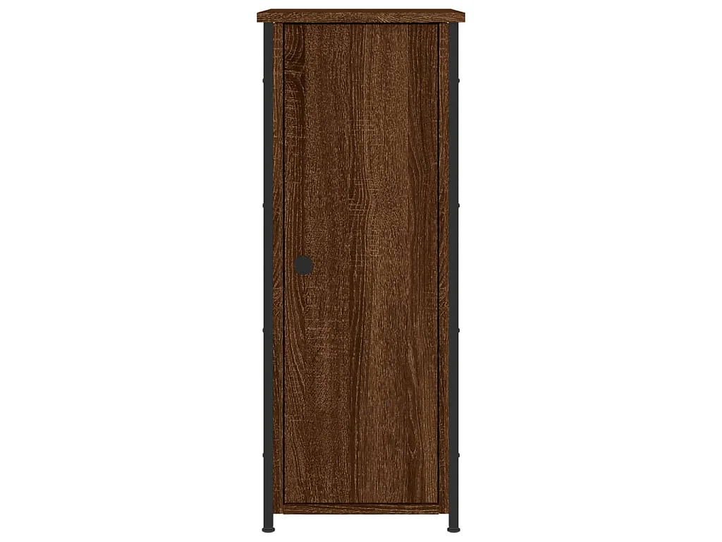 Nachttische 2 Stk. Braun Eichen-Optik 32x42x80 cm Holzwerkstoff