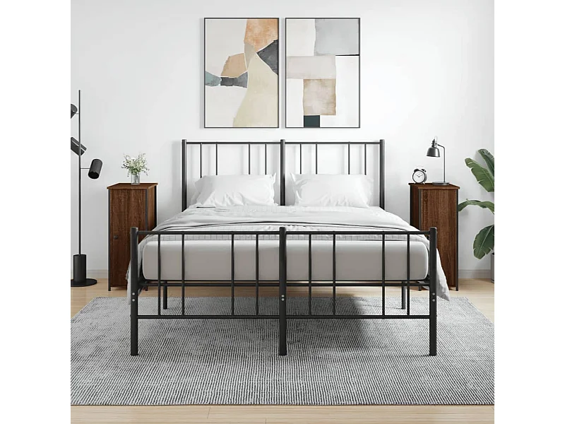 Nachttische 2 Stk. Braun Eichen-Optik 32x42x80 cm Holzwerkstoff