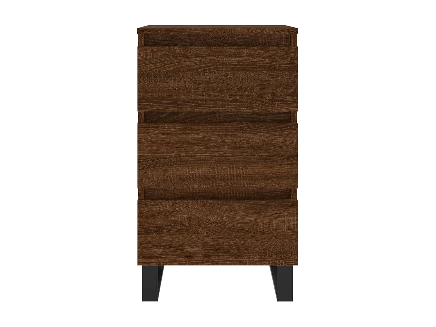 Nachtkastjes 2 st 40x35x69 cm bewerkt hout bruin eikenkleur