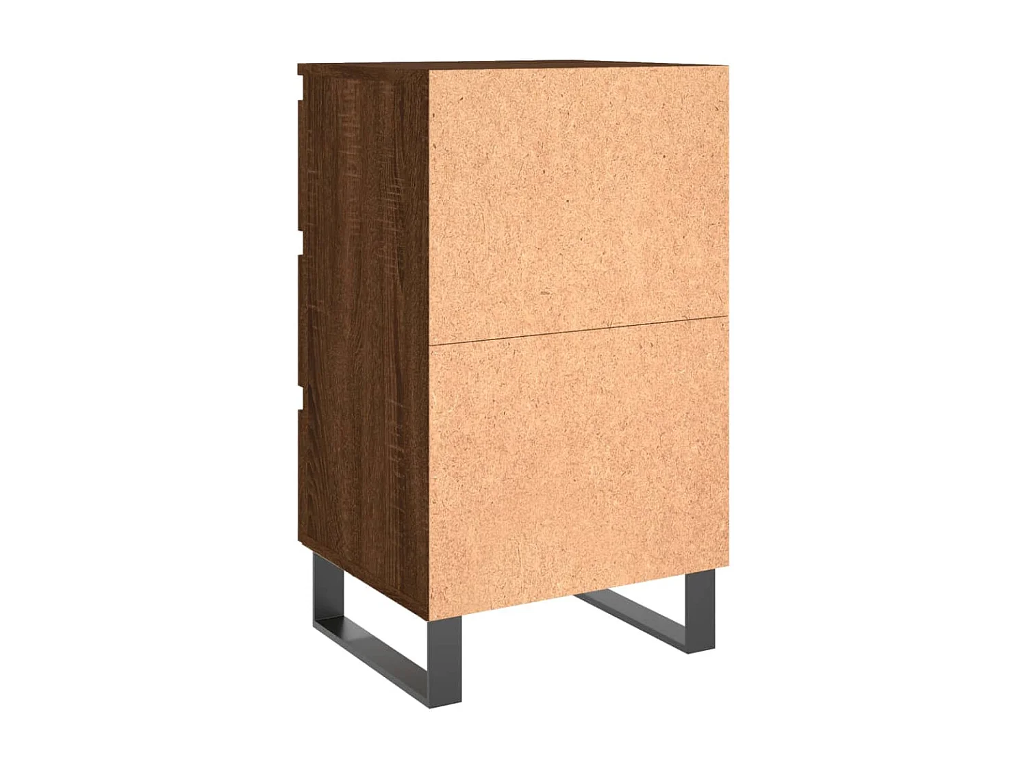 Nachtkastjes 2 st 40x35x69 cm bewerkt hout bruin eikenkleur