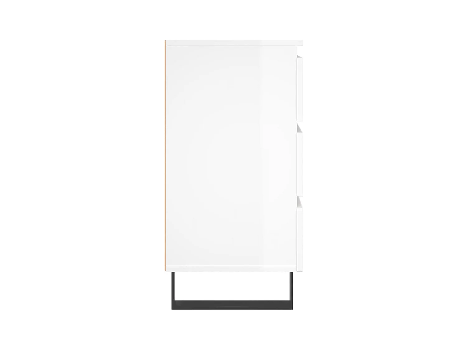 Tables de chevet 2 pcs blanc brillant 40x35x69 cm