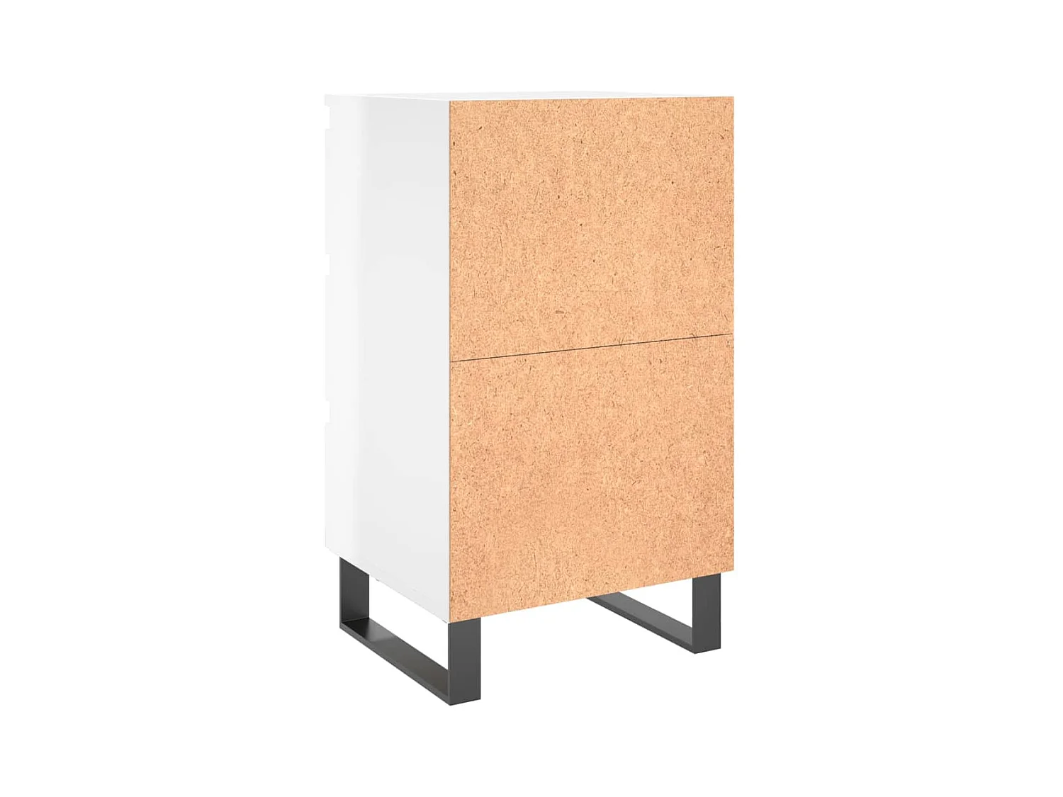 Tables de chevet 2 pcs blanc brillant 40x35x69 cm