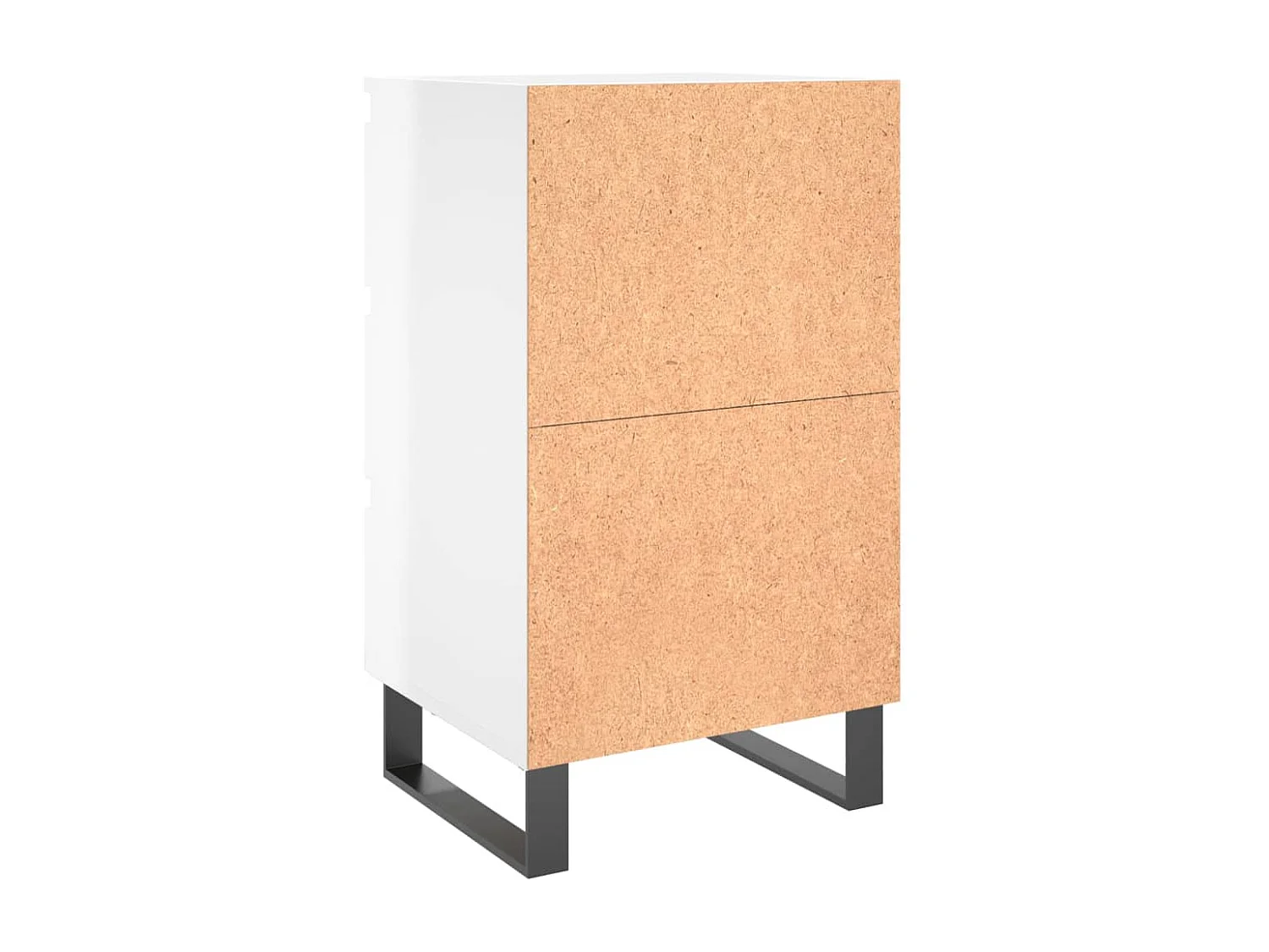Tables de chevet 2 pcs blanc brillant 40x35x69 cm