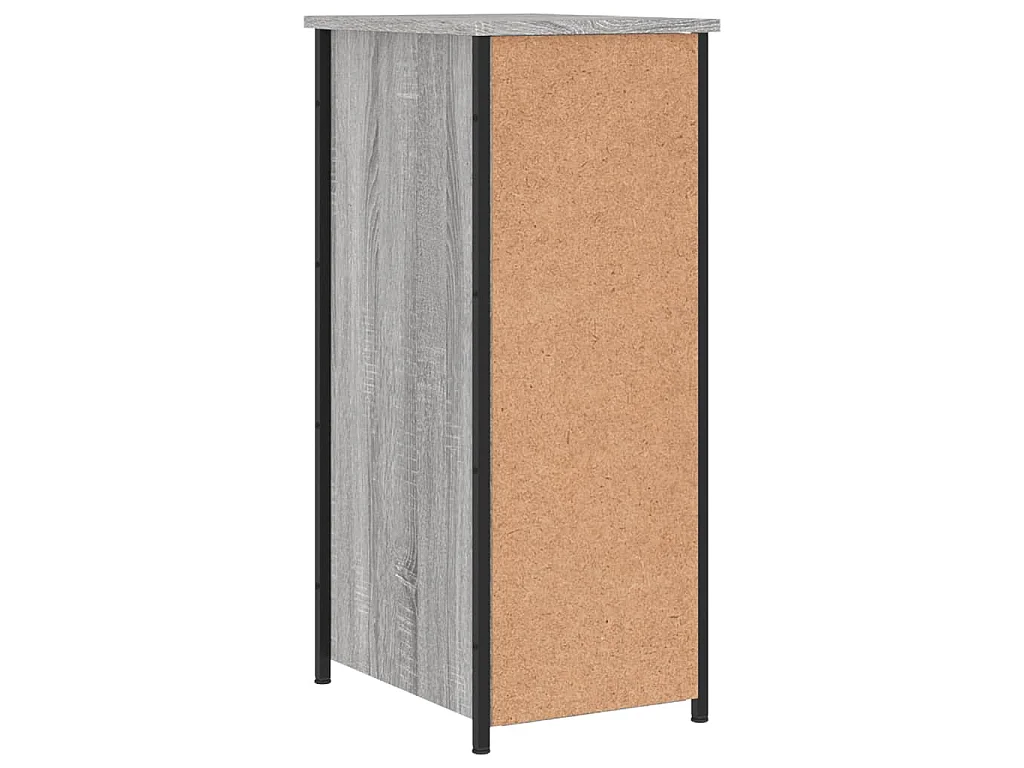 Nachttische 2 Stk. Grau Sonoma 32x42x80 cm Holzwerkstoff