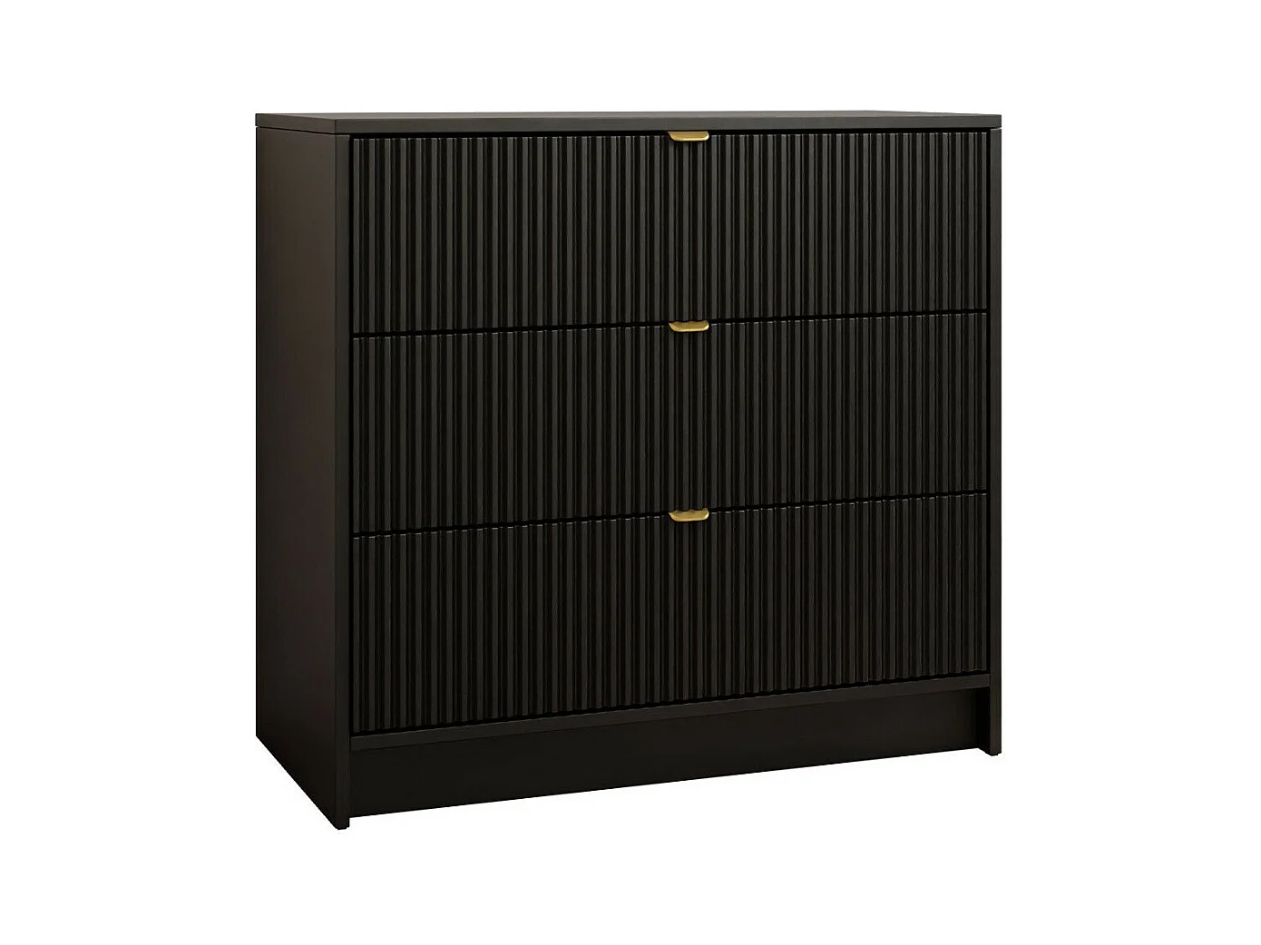 Cassettiera Comfivo Larmire 102, Nero, Con cassetti, 75x80x40cm