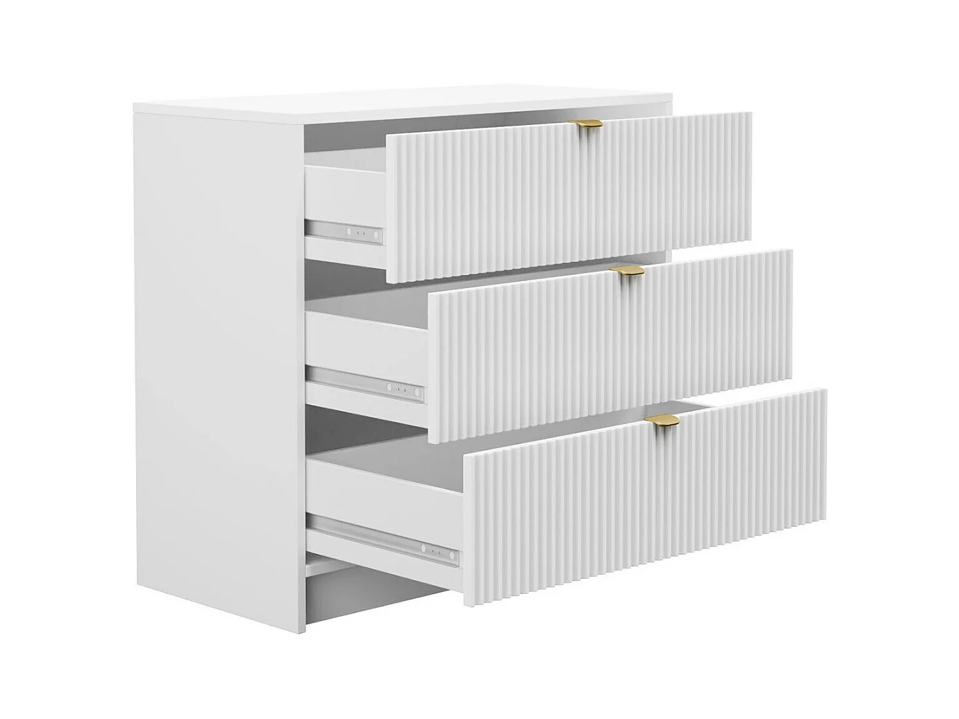 Cassettiera Comfivo Larmire 102, Nero, Con cassetti, 75x80x40cm