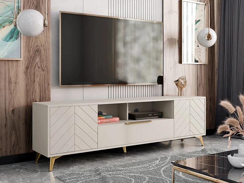 Mobile porta TV Comfivo Camlue 106, Beige, 204x60x40cm