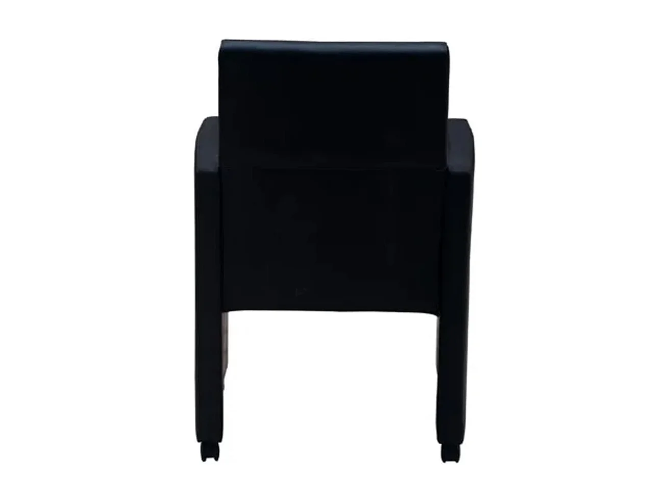 Sillas de comedor 2 unidades cuero sintético negro