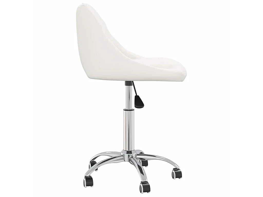 Eetkamerstoelen draaibaar 4 st kunstleer wit