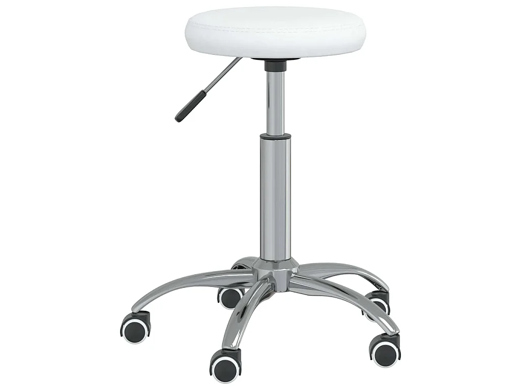 Chaise de salle à manger Blanc Similicuir