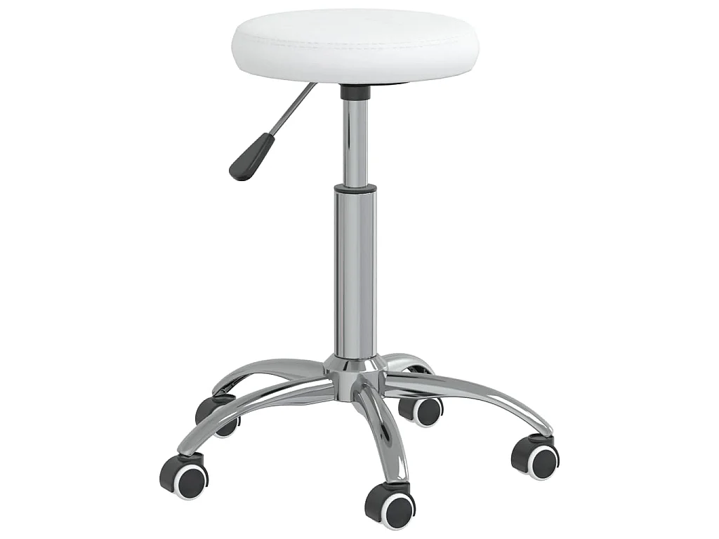 Chaise de salle à manger Blanc Similicuir