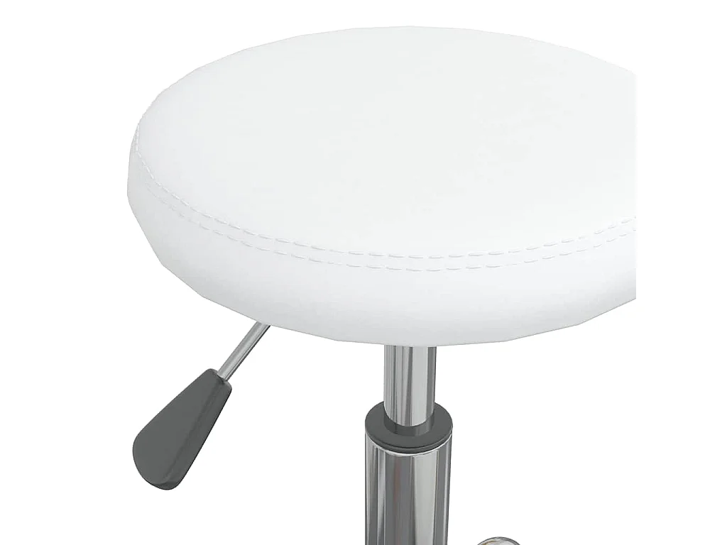 Chaise de salle à manger Blanc Similicuir