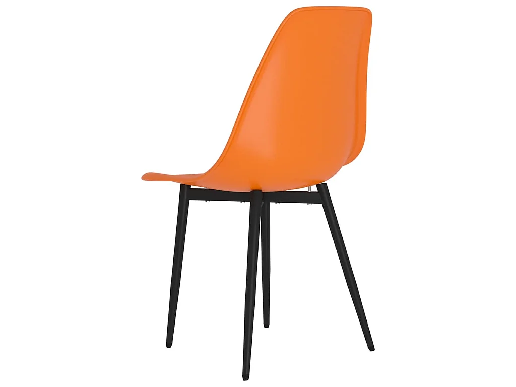 Chaises à manger lot de 2 orange PP