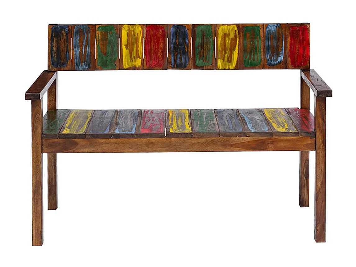 Chaises à manger lot de 4 bois de récupération solide