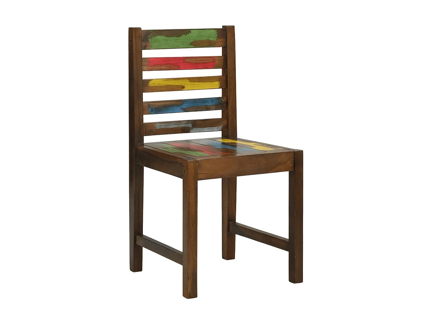 Chaises à manger lot de 4 bois de récupération solide